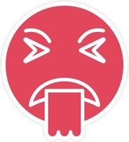 Puke Icon Style vector