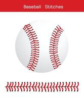 Baseball  Stitches  on a white background , vector design