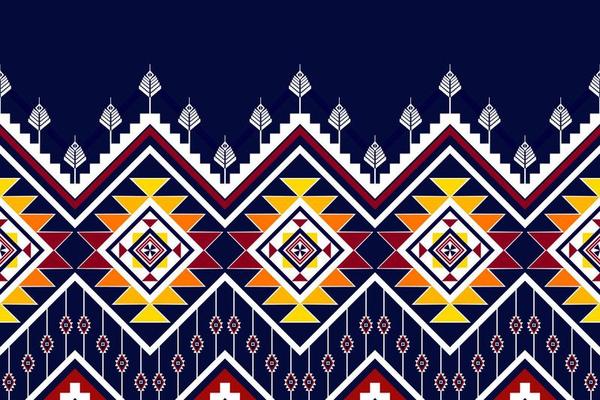 Geometric abstract ethnic pattern design. Aztec fabric carpet mandala ornament ethnic chevron textile decoration wallpaper. Tribal boho native traditional embroidery vector illustrations background