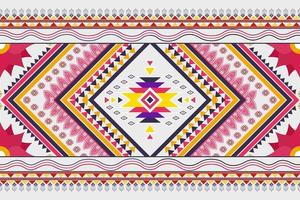 diseño de patrones étnicos abstractos geométricos. tela azteca alfombra mandala ornamento chevron textil decoración papel pintado. Fondo de vector de bordado tradicional étnico nativo boho tribal