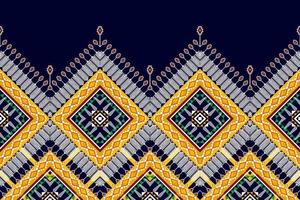 diseño de patrones étnicos geométricos abstractos. tela azteca alfombra mandala ornamento boho nativo chevron textil decoración papel tapiz. Fondo de vector de bordado tradicional étnico tribal