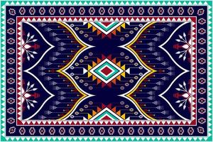 Geometric abstract ethnic pattern design. Aztec fabric carpet mandala ornament ethnic chevron textile decoration wallpaper. Tribal boho native traditional embroidery vector illustrations background