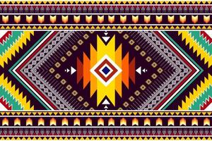 Geometric abstract ethnic pattern design. Aztec fabric carpet mandala ornament ethnic chevron textile decoration wallpaper. Tribal boho native traditional embroidery vector illustrations background