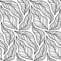 Black and White Memphis Vector Seamless Pattern