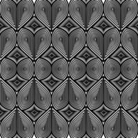 seamless geometric ethnic pattern design for background or wallpaper Ikat Fabric Pattern Design Ideas Indian Pattern Fabric Black and white pattern. Rhombus and straight lines come togethe. vector