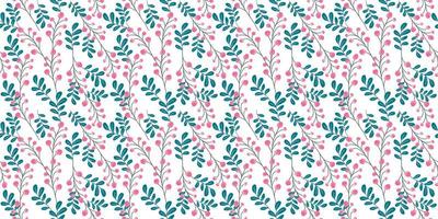 A collection of seamless floral patterns, white background doodle style