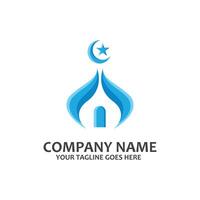Ramadan Kareem greeting card background vector design, Islamic holidays, with star lamp mosque design and Arabic writing