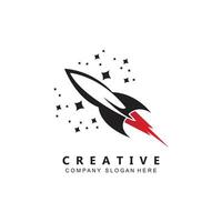 vector icon plane logo, space rocket, premium design