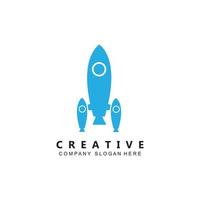 vector icon plane logo, space rocket, premium design