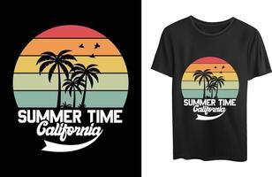 Summer time california vector