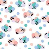 seamless colourful abstract flower pattern background vector