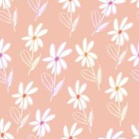 seamless colourful daisy flower pattern background , greeting card vector