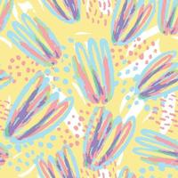 seamless hand draw flower pattern background , greeting card vector
