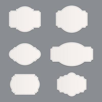 set of vintage labels old fashion. banner illustration vector.
