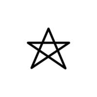 Star icon. suitable for favorite symbol, featured, best. line icon style. simple design editable. Design template vector