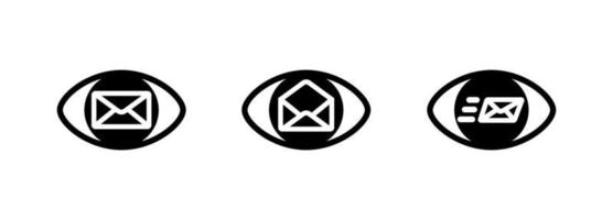 Modern letter eye icon. Creative eye icon in modern line style for your web mobile app logo design. Pictogram isolated on a white background. Editable linear set, pixel perfect vector graphics.