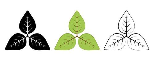 conjunto de iconos vectoriales de hierbas con forma geométrica y ramas simples. contiene símbolos como planta, hoja. trazo editable. conjunto de iconos lineales de color y silueta. vector