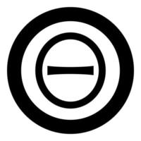 Theta capital greek symbol uppercase letter font icon in circle round black color vector illustration flat style image