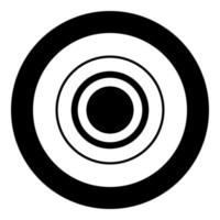 Radio signal symbol connect icon black color in circle round vector