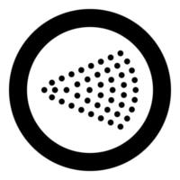 Spray Aerosol jet Water spray mist of atomizer from cosmetic bottle icon in circle round black color vector illustration flat style image