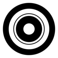 Electric symbol type cooking surfaces sign utensil destination panel icon in circle round black color vector illustration flat style image