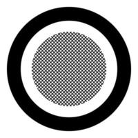 Round filter material icon in circle round black color vector illustration flat style image