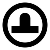 Bit aero hockey icon in circle round black color vector illustration flat style image