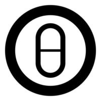 Theta greek small symbol lowercase letter font icon in circle round black color vector illustration flat style image