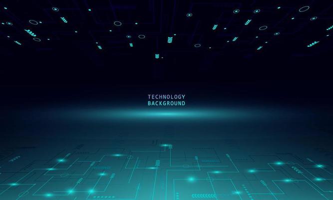 Abstract technology concept background and connection system with digital data abstract.