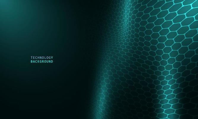 abstract wave technology background with blue light smooth and flow.