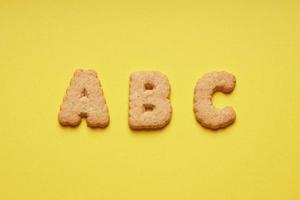 ABC cookie or biscuit letters photo