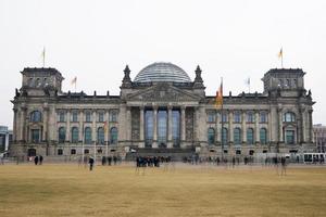 Bundestag german federal parliament building in Berlin Germany photo