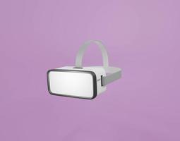 Minimal Virtual Reality goggles VR glasses 3D render illustration photo