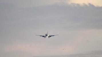 dos aviones están volando para aterrizar video