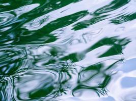 Texture of reflection of light on water surface photo