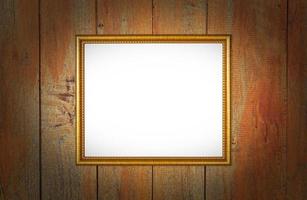 photo frame on Wood Texture Background