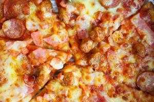 Pizza close up photo