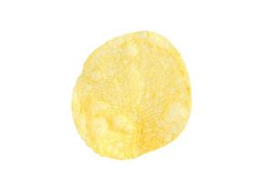 Potato chips isolated on white background photo