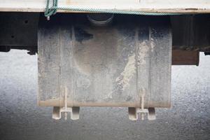 oil tank of heavy truck photo