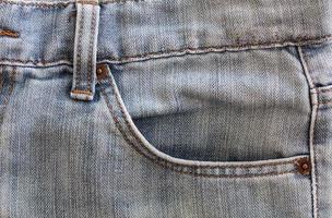 jeans pocket close up photo