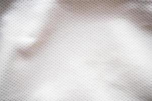 fondo de textura de tela de jersey deportivo blanco foto