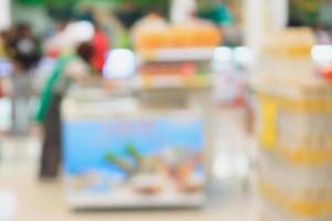 supermarket blurred for background photo