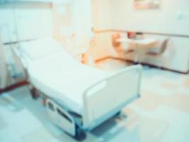 Abstract blurred hospital room interior for background photo