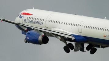 British Airways airbus a321 partida video