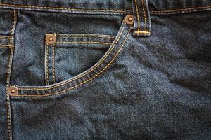 jeans pocket close up photo