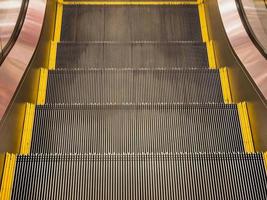 modern escalator in shopping center photo