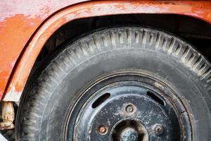 truck tire close up photo