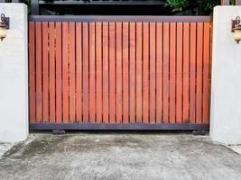 modern wooden door gate background