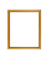 fondo de marco de fotos de madera de color dorado