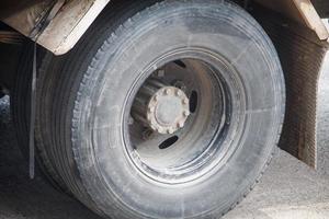 truck tire close up photo